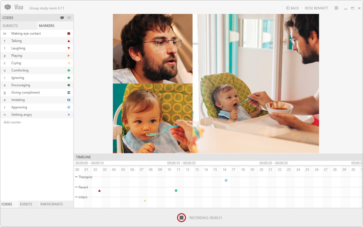 Viso屏幕截图父亲喂婴儿3相机时间表